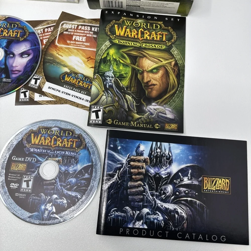 World of Warcraft Original + Burning‎ Crusade + Wrath of the Lich King Game Box